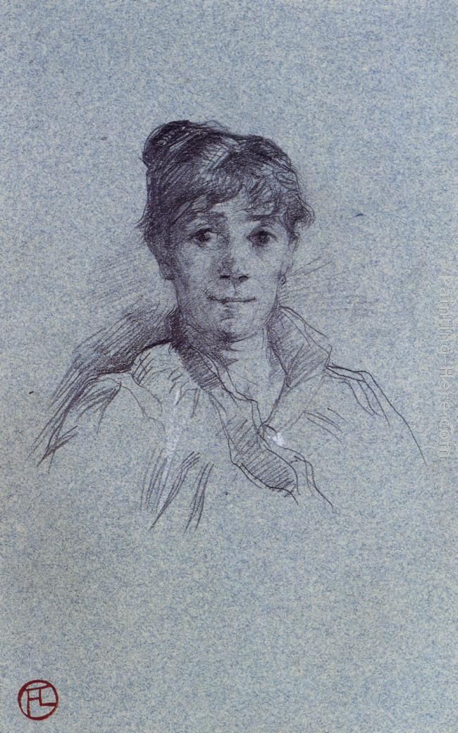 Portrait of a Woman painting - Henri de Toulouse-Lautrec Portrait of a Woman art painting